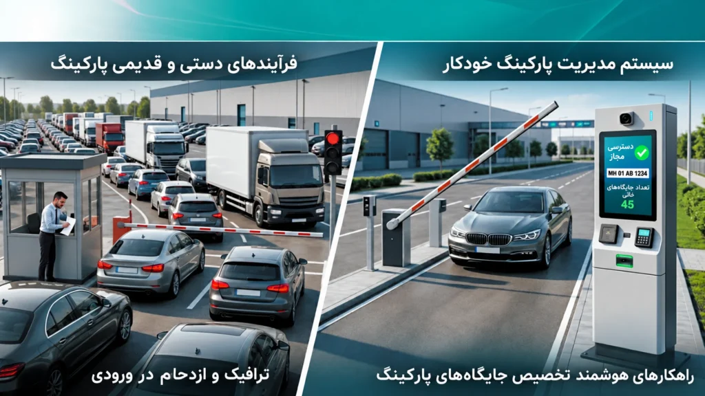 تفاوت پارکینگ سنتی و پارکینگ هوشمند خودکار